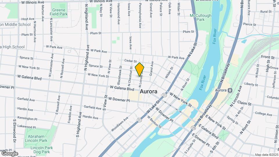 355 W New York St Map and Location Details