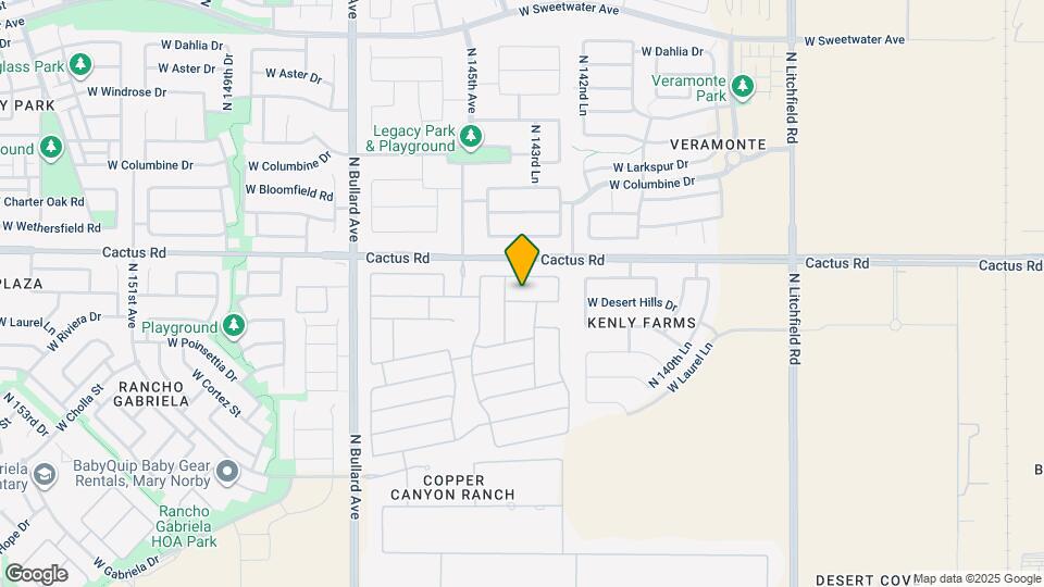 14376 W Desert Hills Dr Map and Location Details