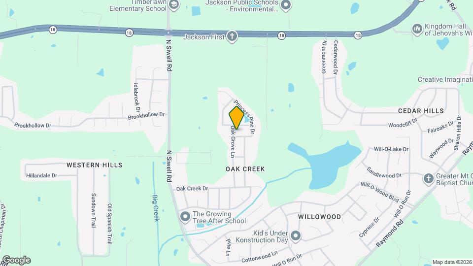 4954 Hanging Oak Dr Map and Location Details