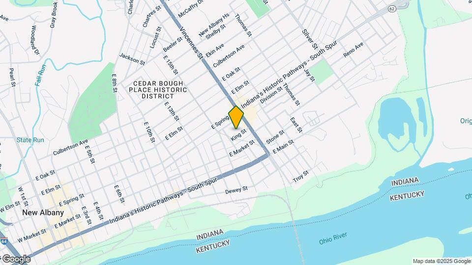 1619 King St Mapa y Detalles de la Ubicación