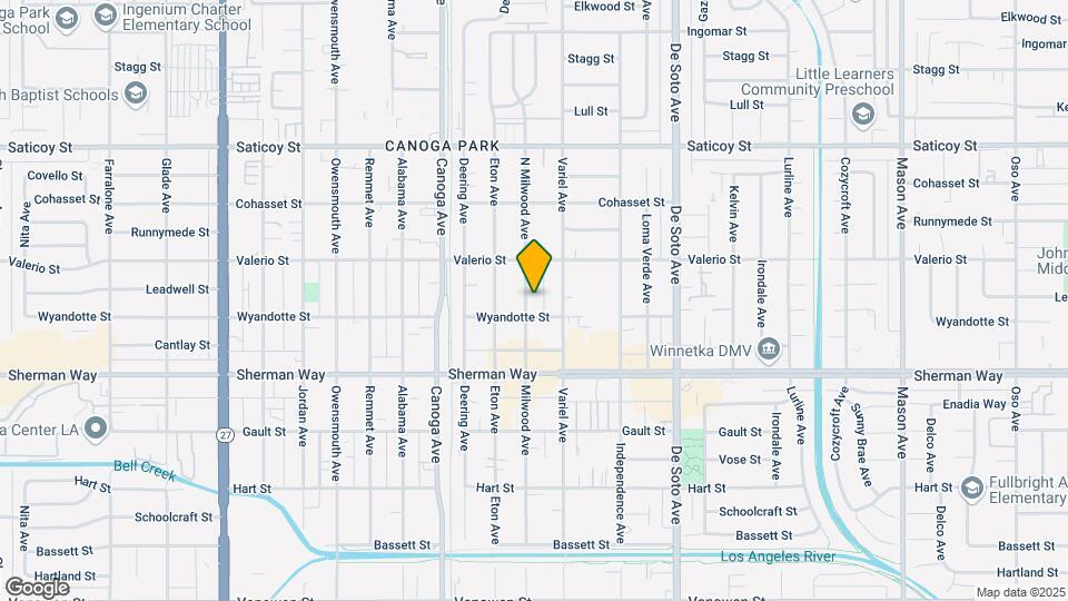 7318 Milwood Ave Map and Location Details