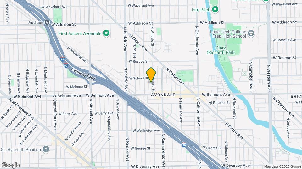 3234 N Whipple St, Unit 2nd Floor Map and Location Details