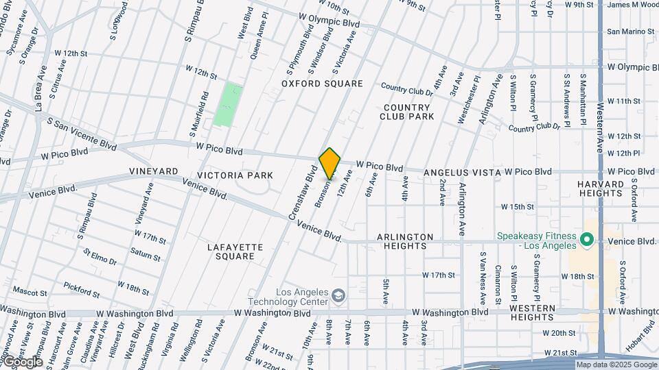 1344 Bronson Ave Map and Location Details