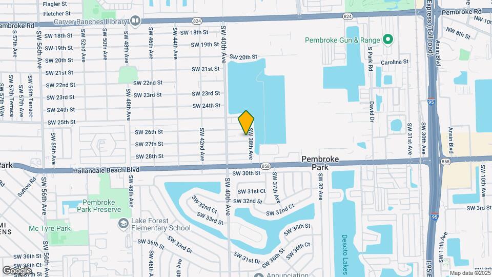 3807 SW 27th St Map and Location Details