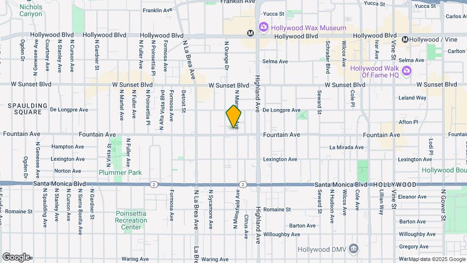 1301 N Mansfield Ave Map and Location Details