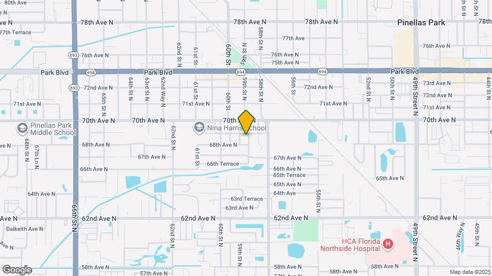 6818 59th St N Map and Location Details