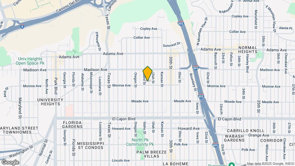 4509 Idaho St Map and Location Details