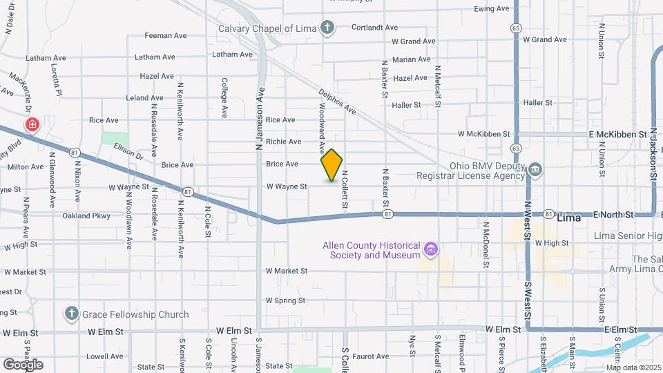 924 1/2 W Wayne St-Unit -Wayne St W 924 1/2 Map and Location Details