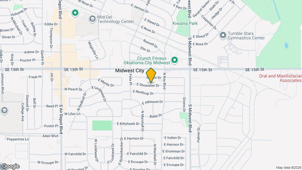 421 E Showalter Dr Map and Location Details