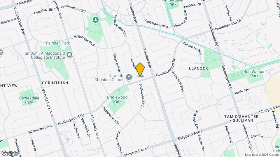 500 Huntingwood Dr Map and Location Details