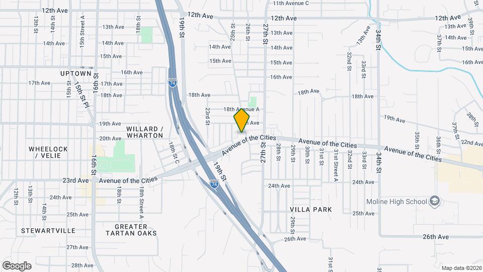 1931 25th St Map and Location Details