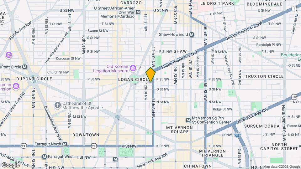 1414 11th St NW Map and Location Details