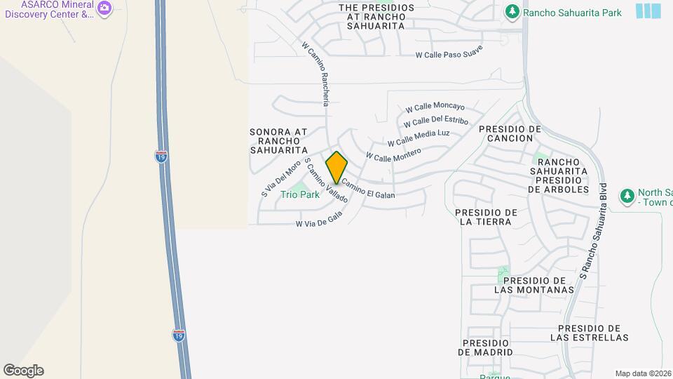 14373 S Camino Vallado Map and Location Details