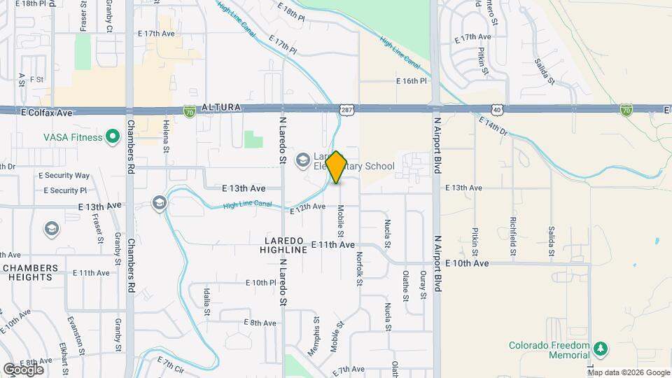 1299 Mobile St Map and Location Details