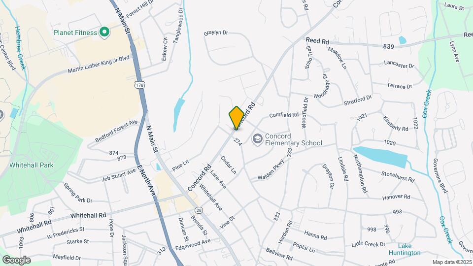 500 Concord Rd Map and Location Details