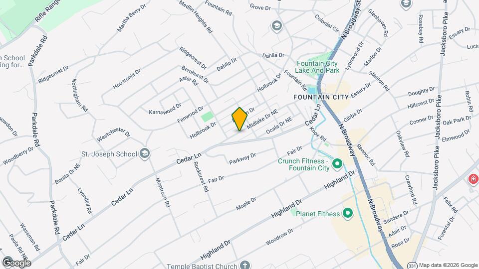 614 Midlake Dr NE Mapa y Detalles de la Ubicación