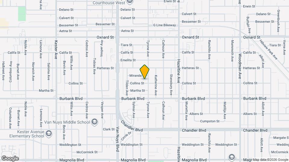 14313 Collins St Map and Location Details