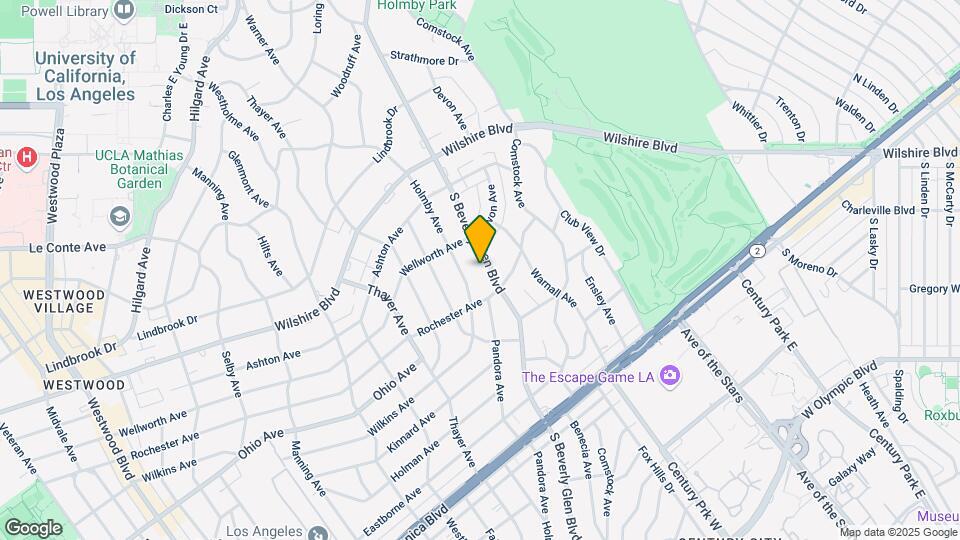 Beverly Glen Map and Location Details