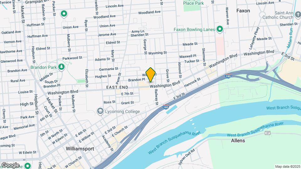 641 Washington Blvd Map and Location Details