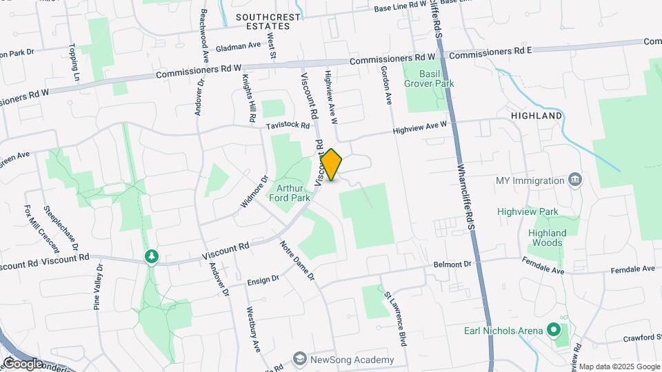654 Viscount Rd Map and Location Details