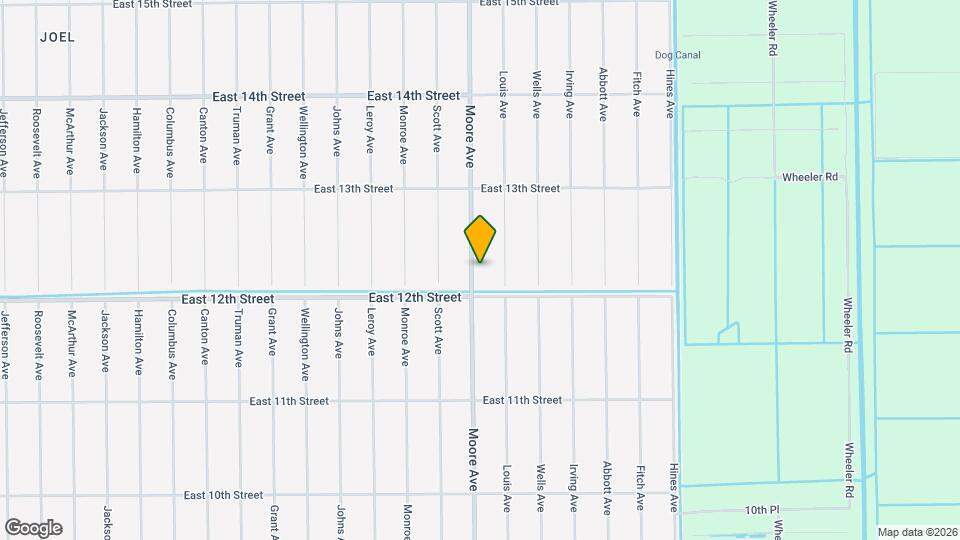 1204 Moore Ave Map and Location Details