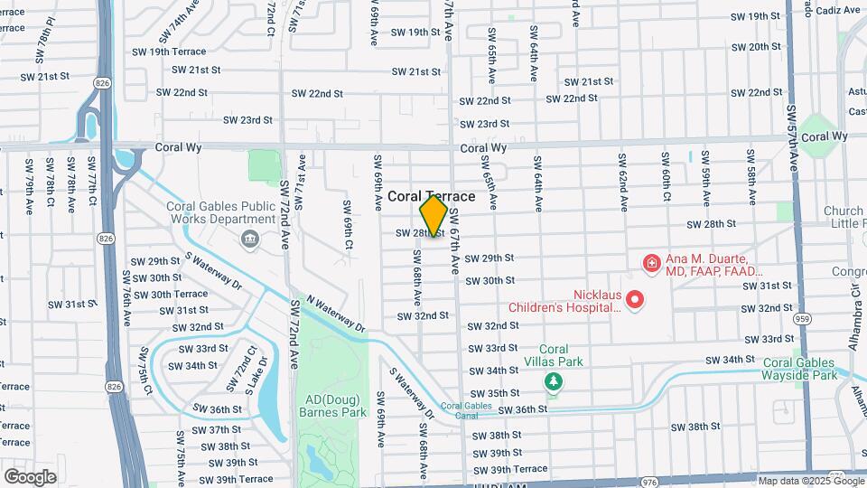 6751 SW 28th Terrace Mapa y Detalles de la Ubicación