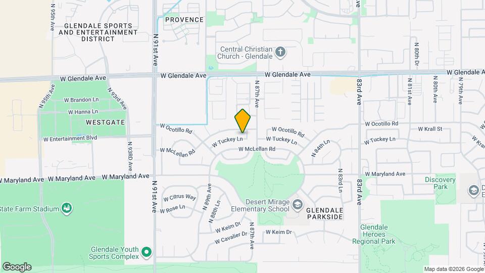 8720 W Tuckey Ln Map and Location Details