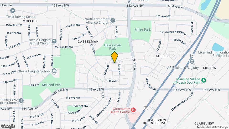 14612 52 St NW Map and Location Details