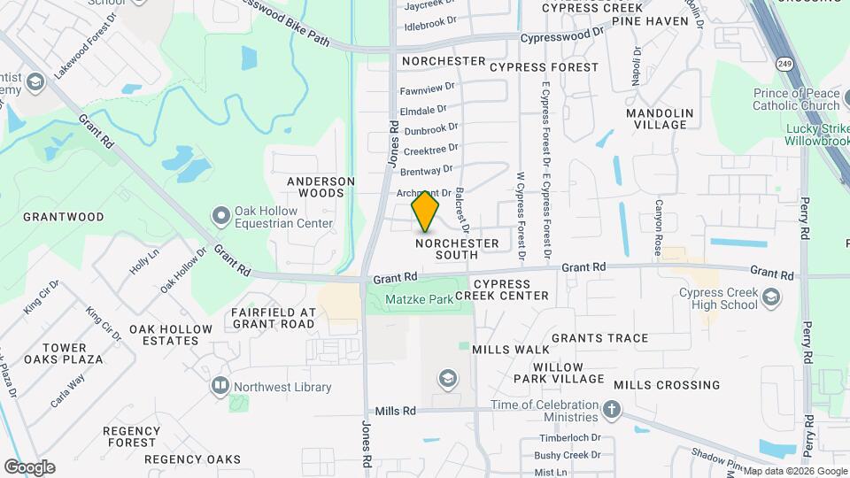 10735 Norchester Village Dr Map and Location Details