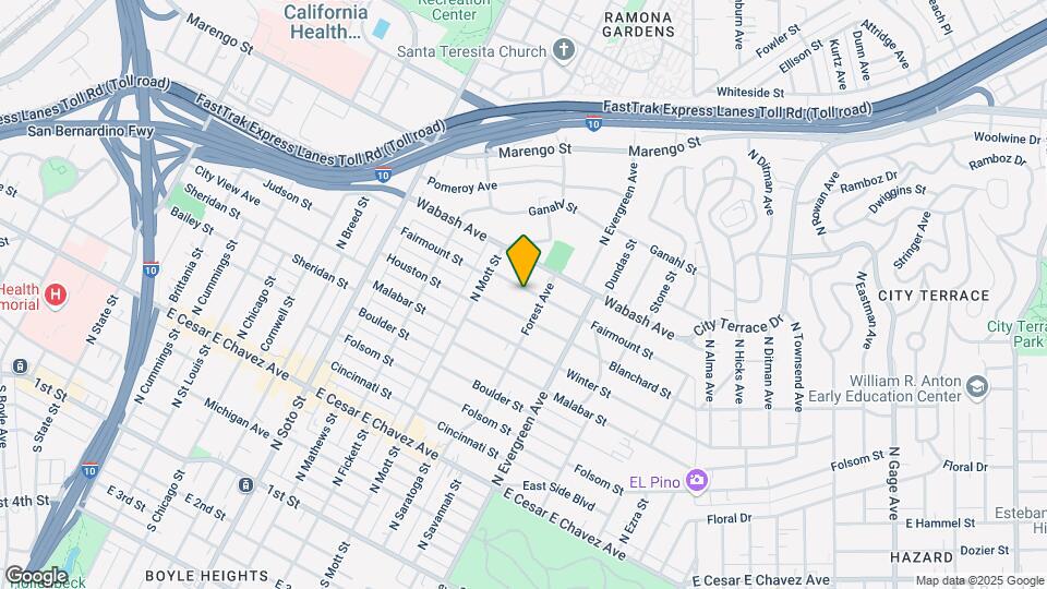 2744 Fairmount St Map and Location Details