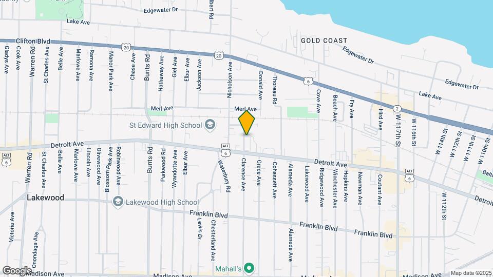 1365 Clarence Ave Map and Location Details