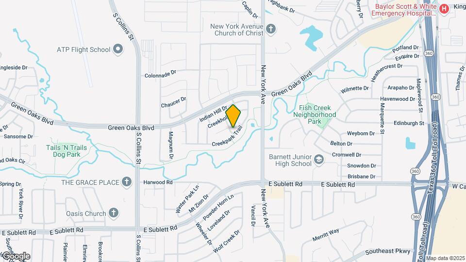 5715 Streamside Dr Map and Location Details
