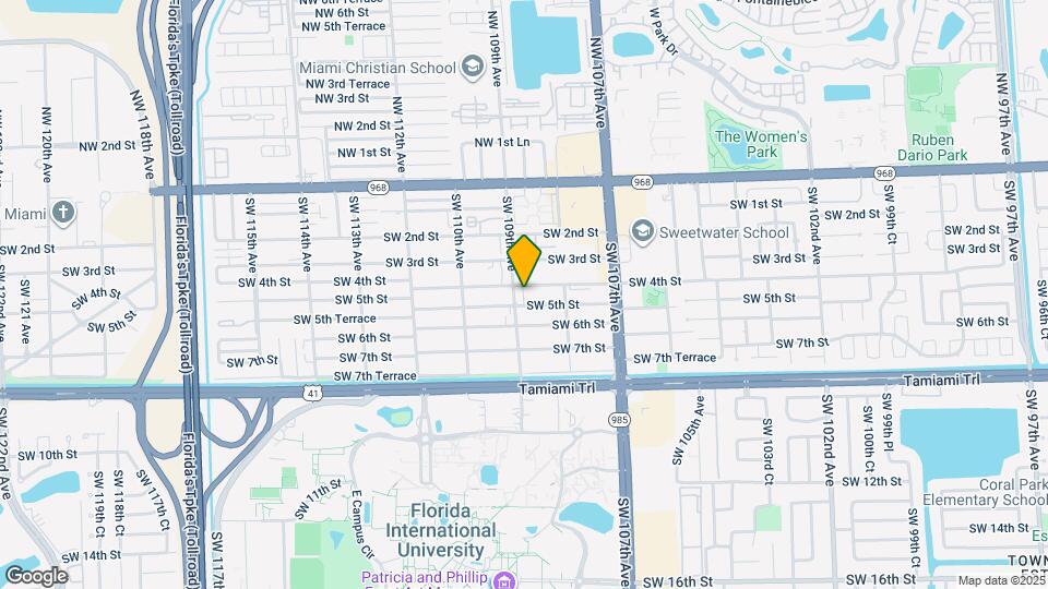 401 SW 109th Ave Map and Location Details