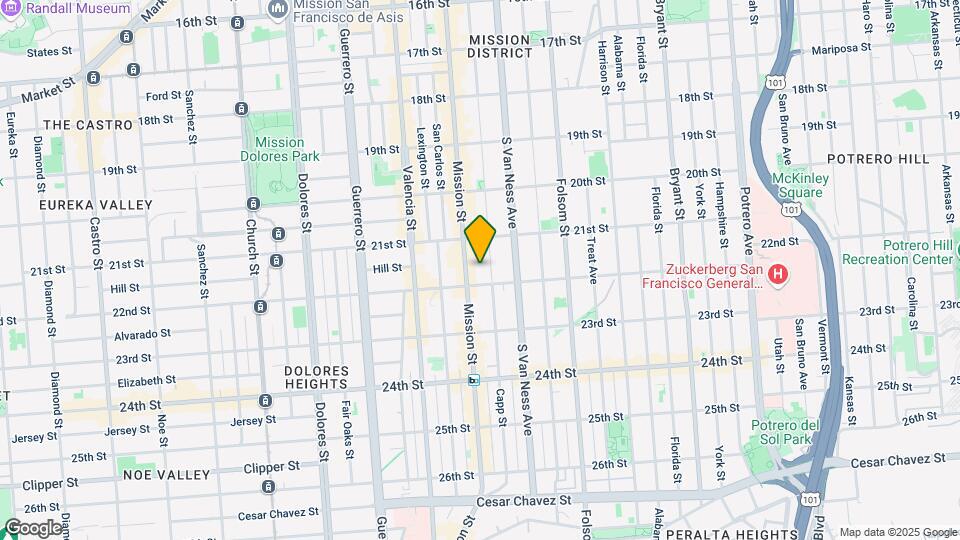 668 Capp St Map and Location Details