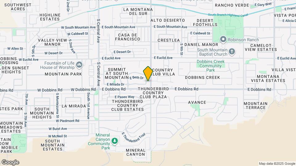 9025 S 6th St Map and Location Details