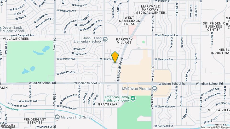 5429 W Glenrosa Ave Map and Location Details