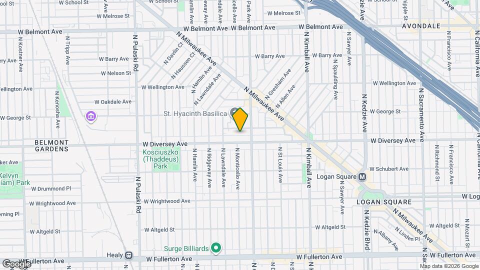 3627 W Wolfram St Map and Location Details