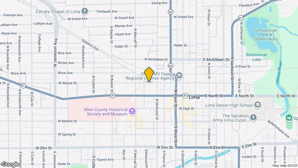 523 W Wayne St, Unit 523 Map and Location Details