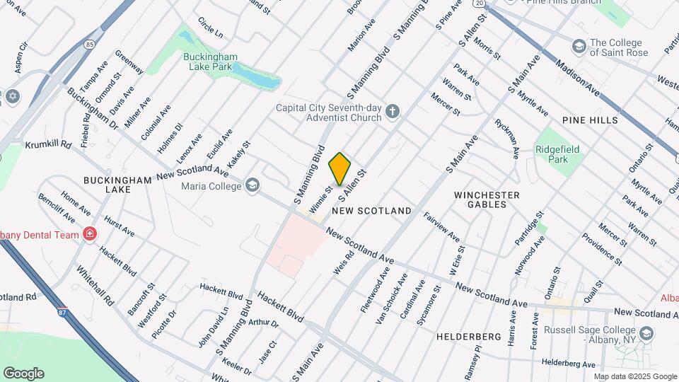 286 S Allen St Mapa y Detalles de la Ubicación