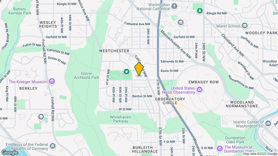 3833 Calvert St NW Map and Location Details
