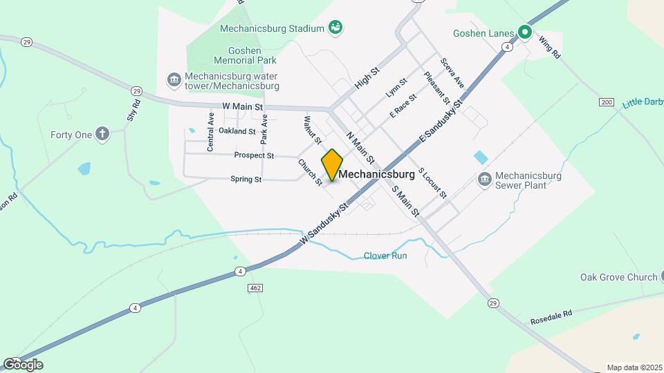 Mechanicsburg Village Mapa y Detalles de la Ubicación