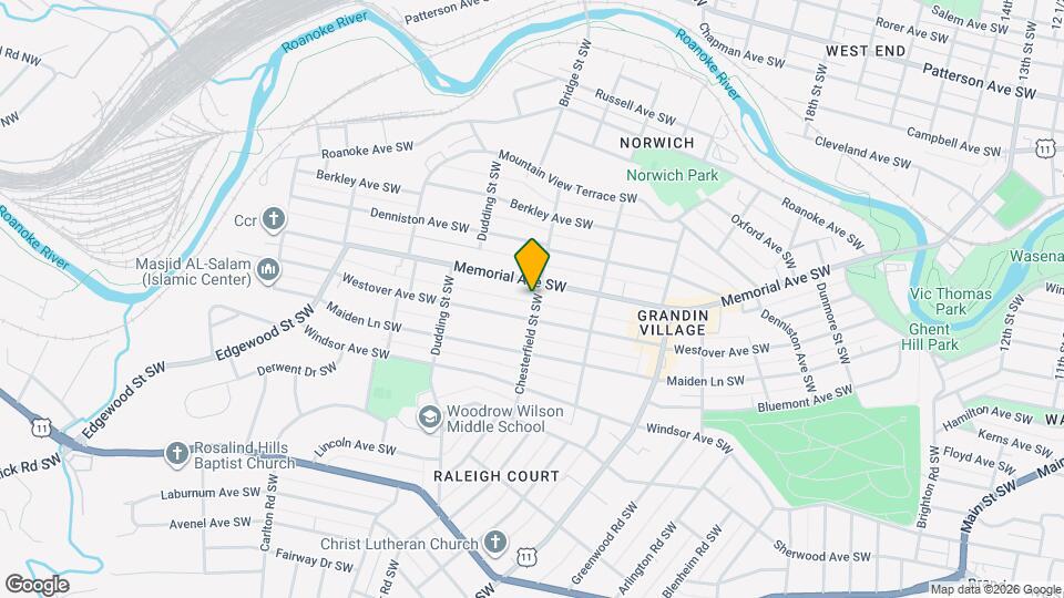 1311 Chesterfield St SW Map and Location Details