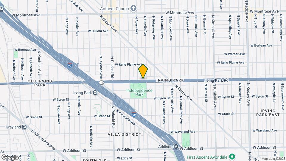 3818 W Irving Park Rd Map and Location Details