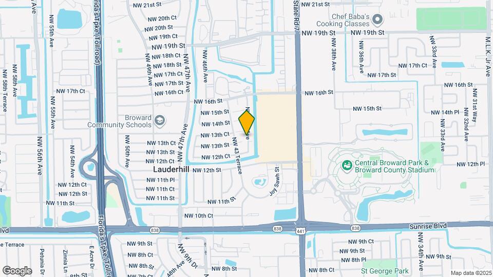 1321 NW 43rd Ave Map and Location Details