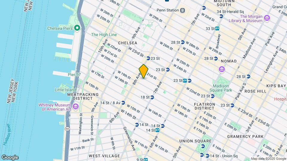 242 W 20th St Map and Location Details