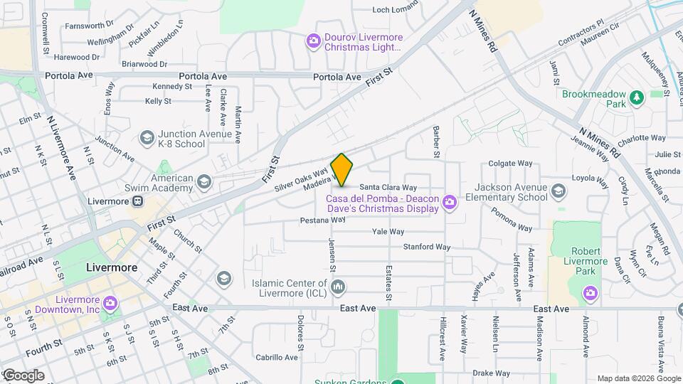 3821 Santa Clara Way Map and Location Details