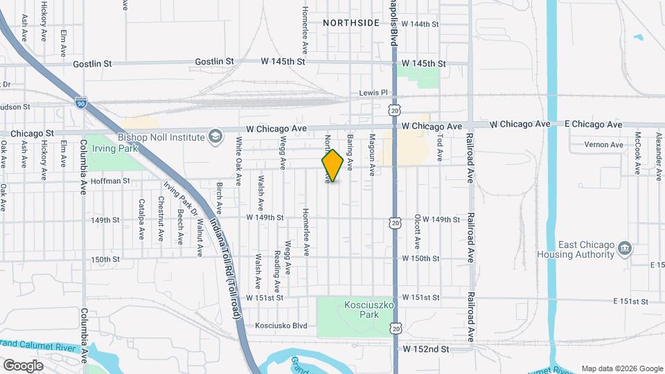 4823 Northcote Ave, Unit Back house Map and Location Details