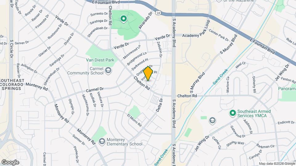 1852 Zebulon Dr Mapa y Detalles de la Ubicación