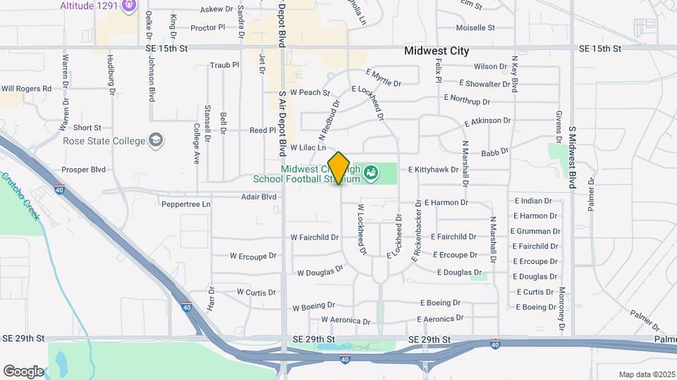 608 W Rickenbacker Dr Map and Location Details