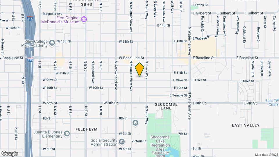 142 W Olive St Map and Location Details